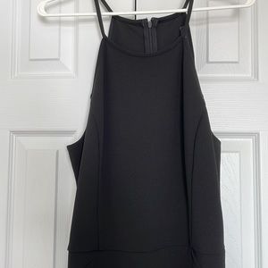 Black midi dress